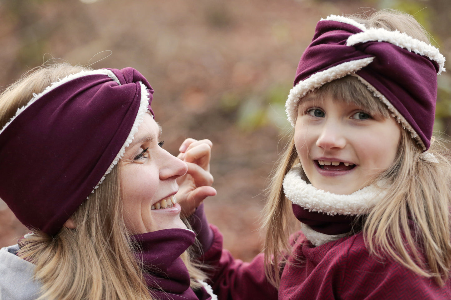 Set Plüsch-Stirnband und Loop