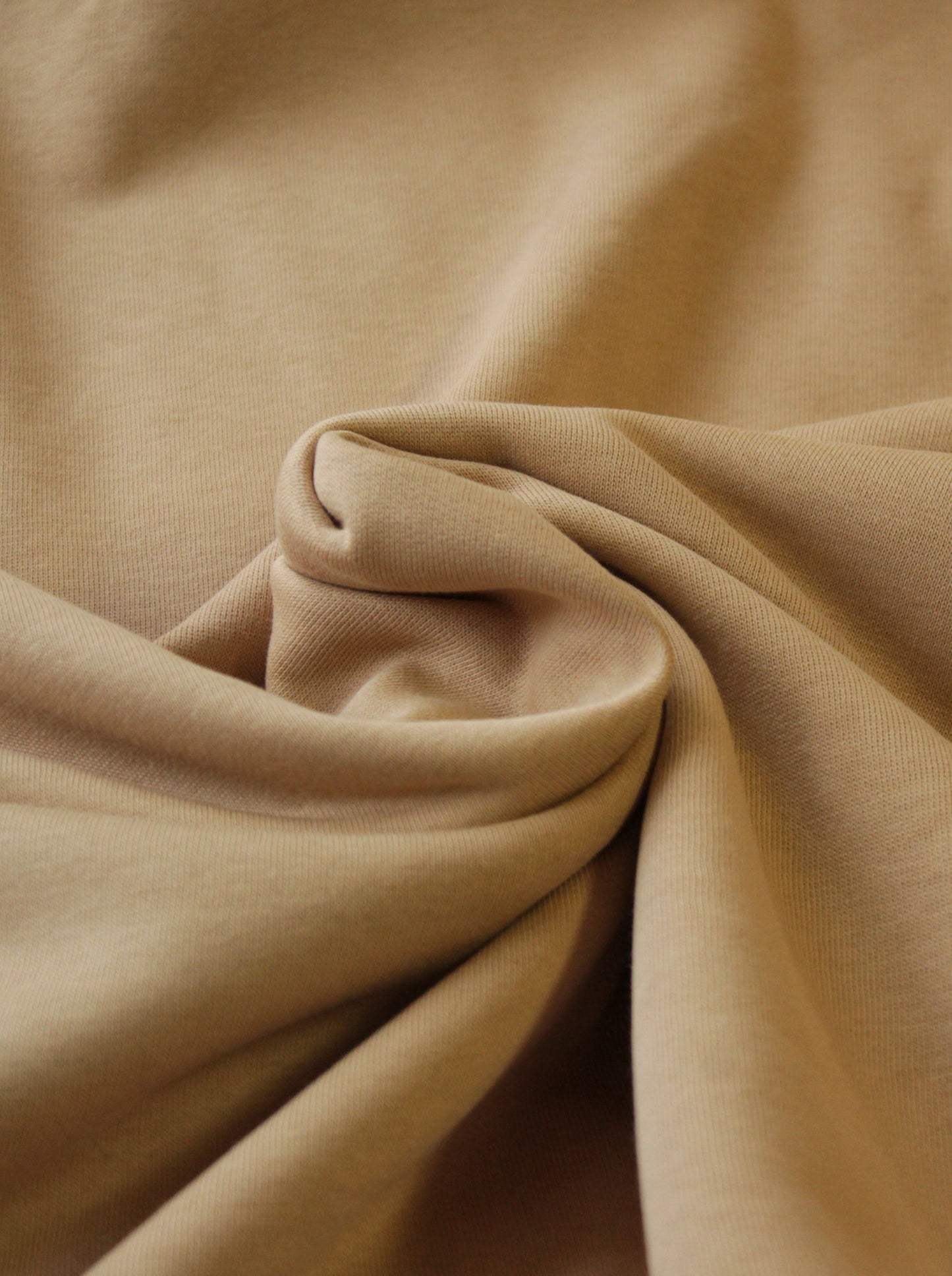 GOTS zertifizierter Baumwollstoff in der Farbe beige