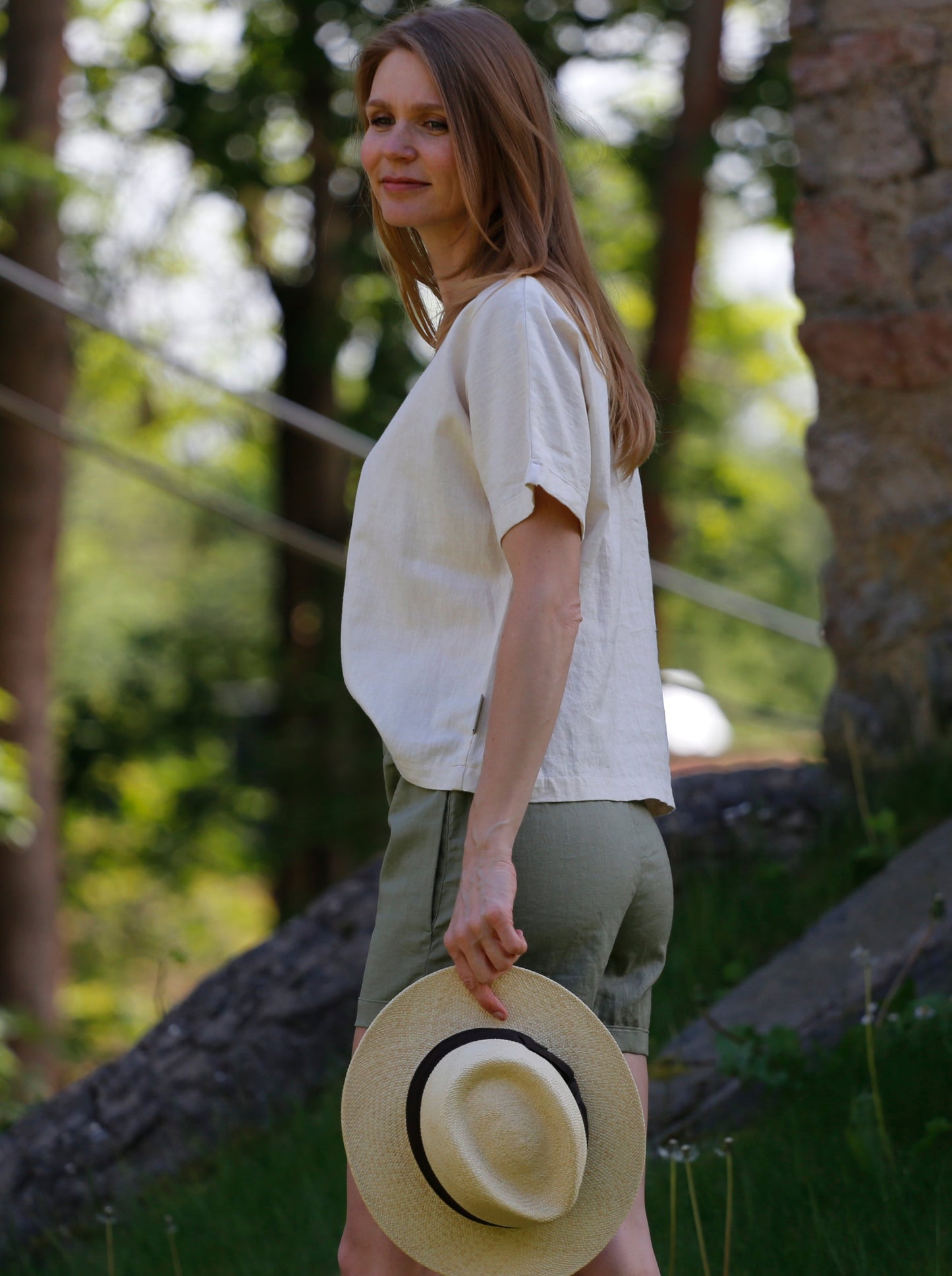 Leinenoberteil für Damen kaufen, Sommerbluse aus Leinen