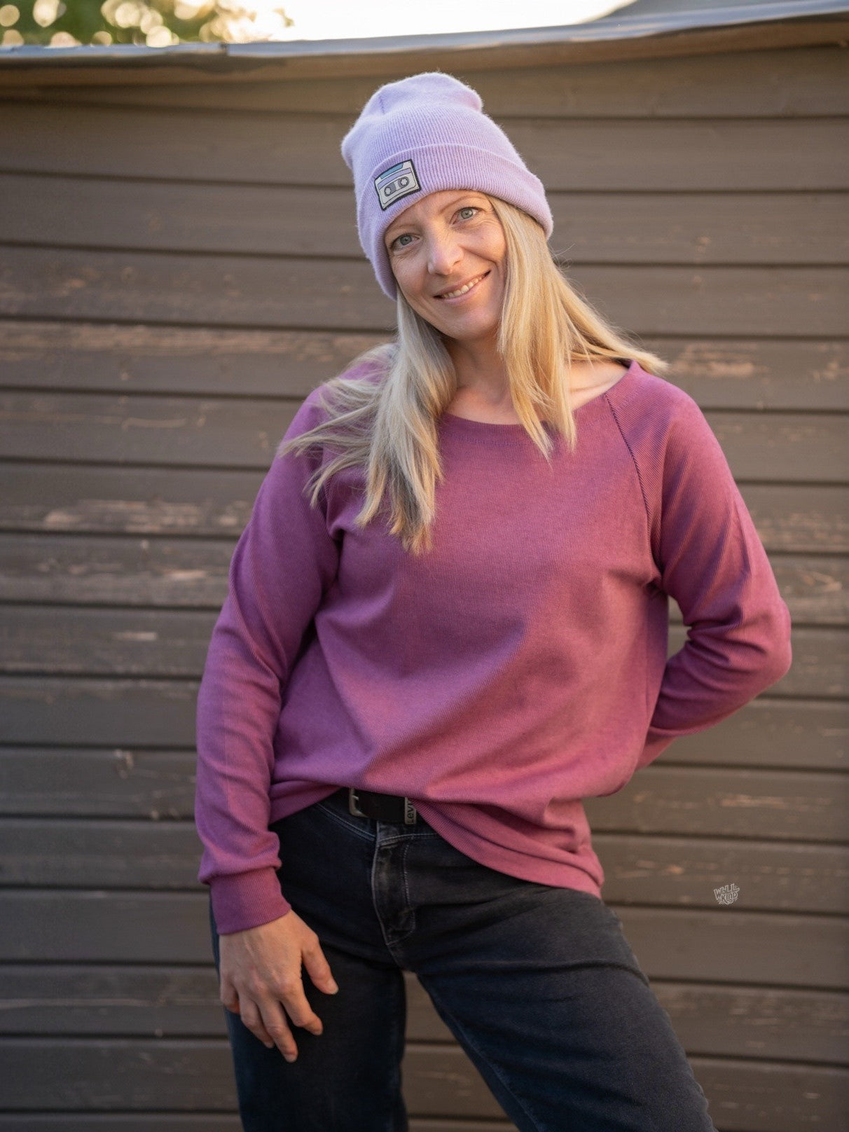 Pullover mit U-Boot Ausschnitt für Damen