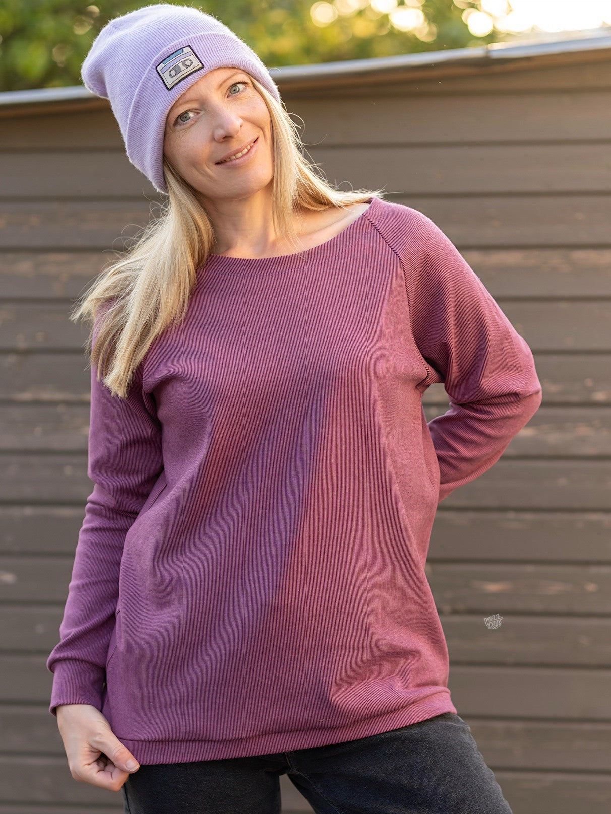 Pullover aus Rippen-Jacquard für Damen