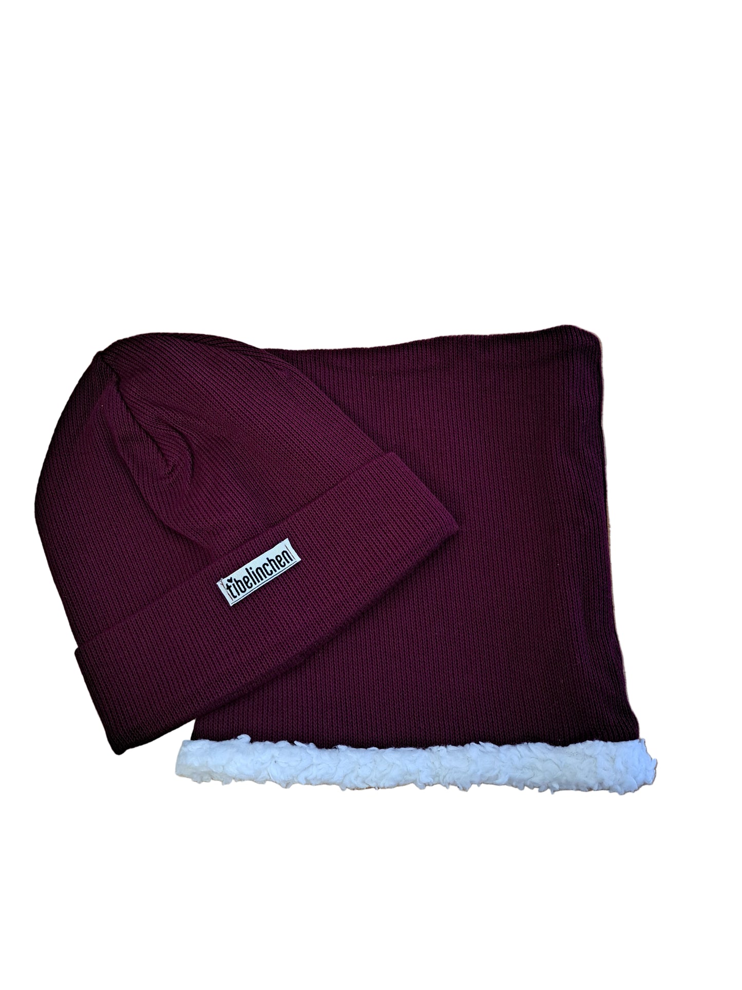 Set Plüsch-Loop und Mütze