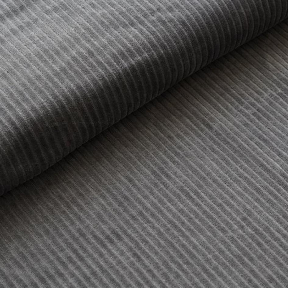 Biobaumwolle in der Farbe grau GOTS zertifiziert und fair produziert