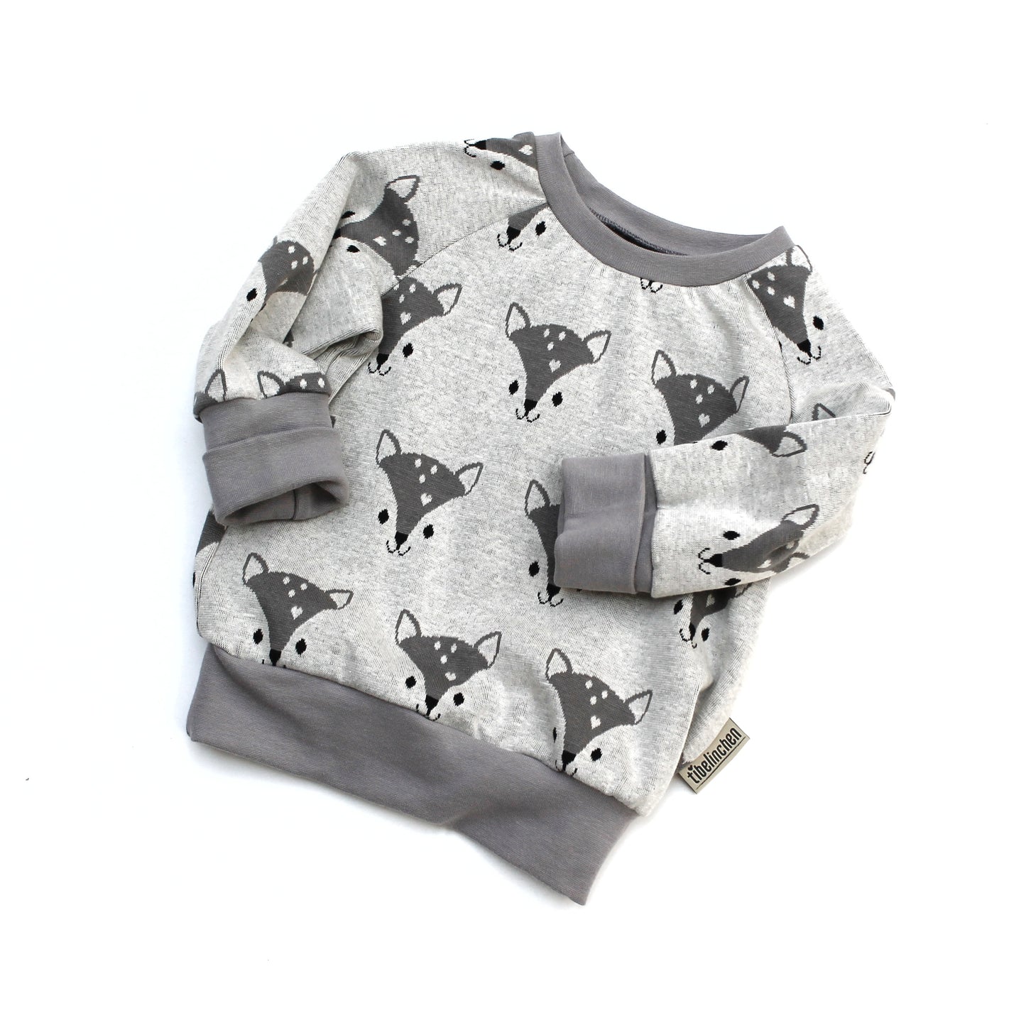 Pullover für Kinder - Fuchs grau