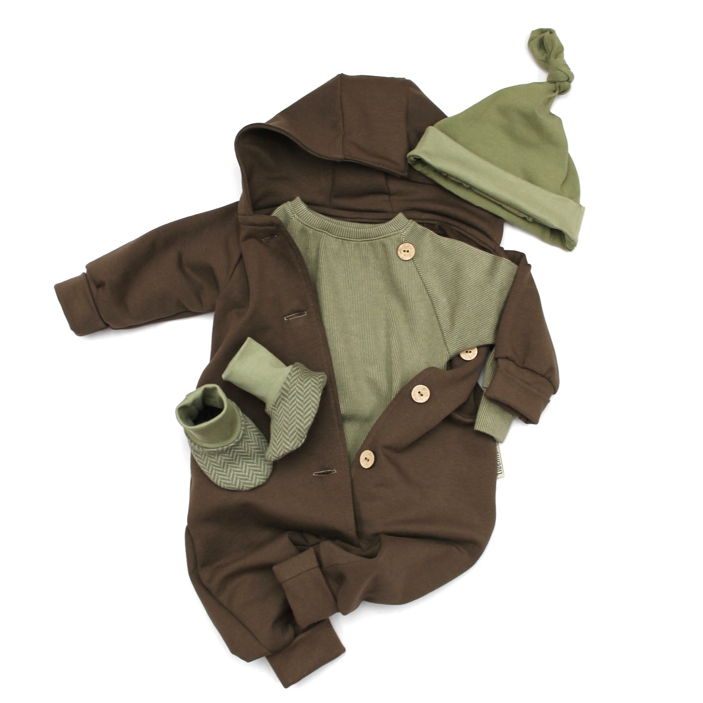 Overall für Babys aus Kuschelsweat