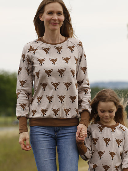 Pullover für Damen mit Fuchsmotiv