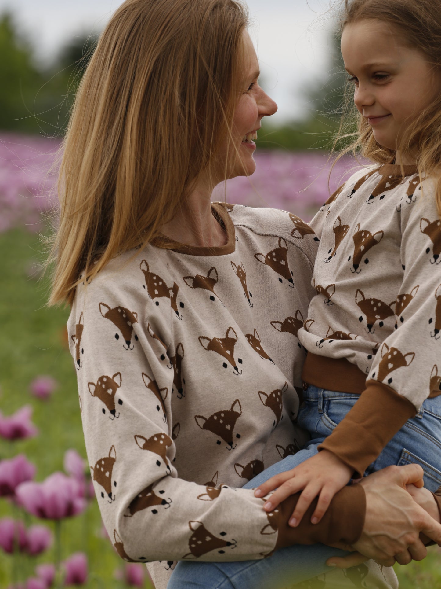 Pullover für Damen mit Fuchsmotiv