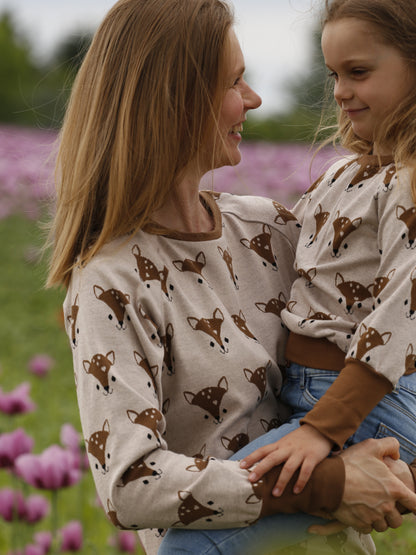 Pullover für Damen mit Fuchsmotiv