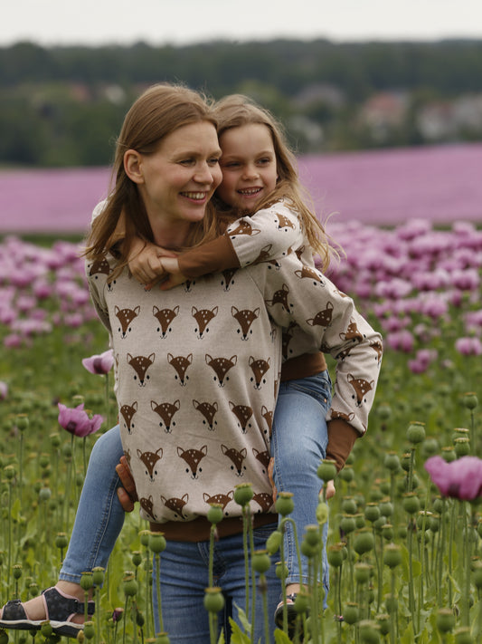 Pullover für Damen mit Fuchsmotiv