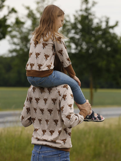 Pullover für Damen mit Fuchsmotiv
