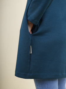 Mantel aus Strick mit Taschen