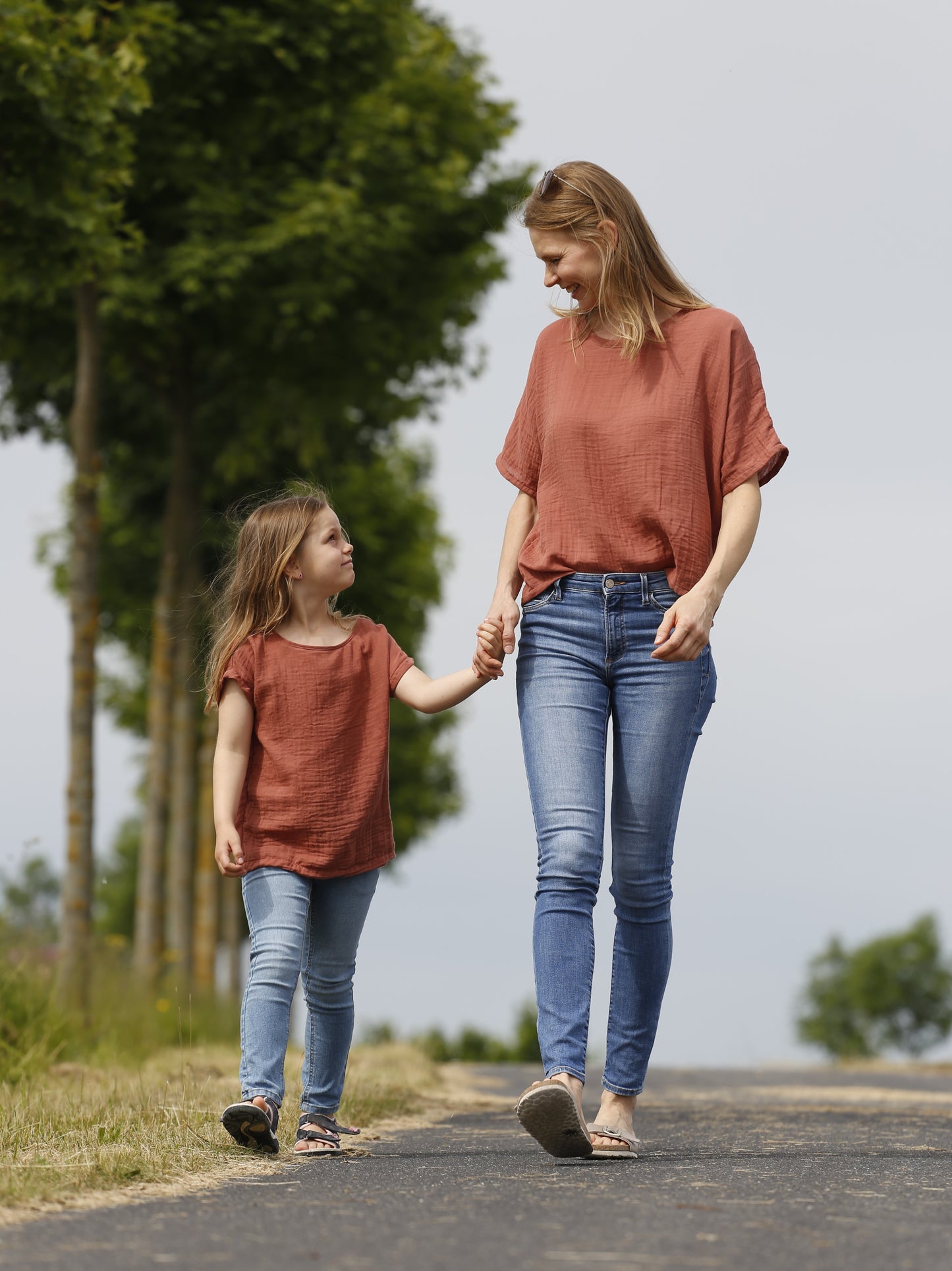 Oversized-Shirt aus Musselin für Damen