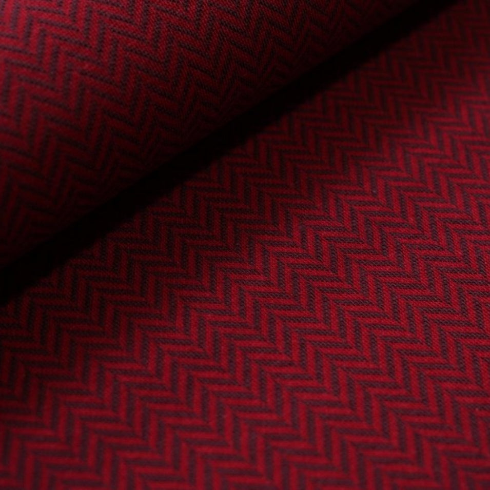 GOTS zertifizierter Baumwollstoff in der Farbe rot